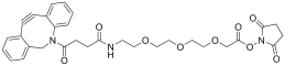 DBCO-PEG3-CH2CO-NHS ester structure