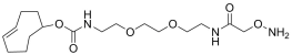 Aminooxy-PEG2-TCO HCl Salt in solution structure