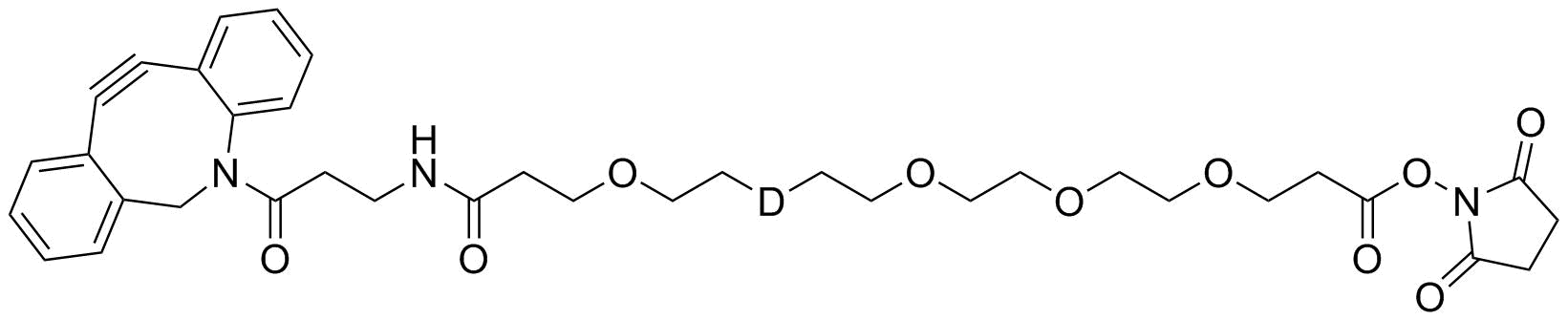 DBCO-NH-PEG5-NHS ester structure