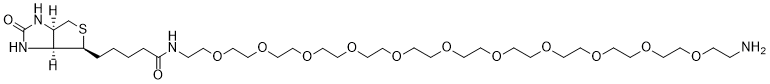 Biotin-PEG11-amine structure