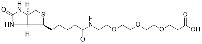 Biotin-PEG3-acid structure