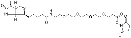 Biotin-PEG4-NHS Ester structure