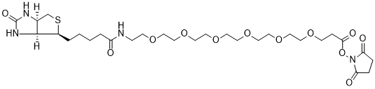 Biotin-PEG6-NHS Ester structure