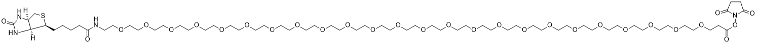 Biotin-PEG24-NHS Ester structure
