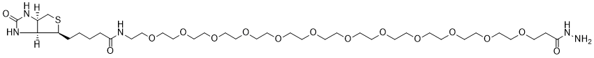 Biotin-PEG12-Hydrazide structure