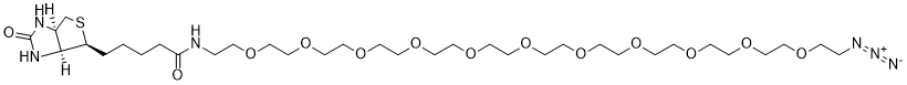 Biotin-PEG11-Azide structure