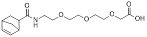 Norbornene-PEG3 acetic acid structure