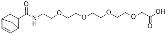 Norbornene-PEG4 acetic acid structure
