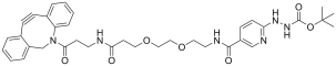 Boc-HyNic-PEG2-Amino-DBCO structure