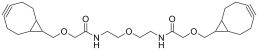 Bis-BCN-PEG1-diamide structure