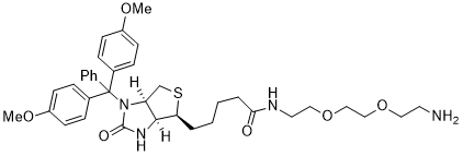 DMTR-biotin-PEG2-amine structure