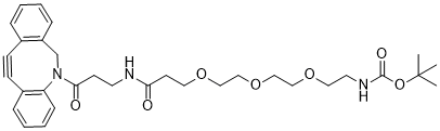 BocNH-PEG3-acid-amine DBCO structure