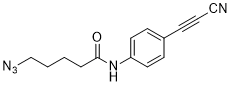 Pentanamide, 5-azido-N-[4-(2-cyanoethynyl)-phenyl] structure