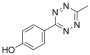 4-(6-methyl-1,2,4,5-tetrazin-3-yl)phenol structure