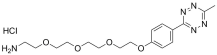 Methyltetrazine-PEG4-amine HCl Salt structure