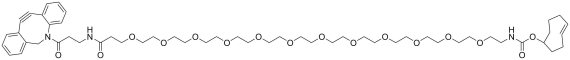 TCO-PEG12-DBCO structure