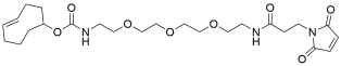 TCO-PEG3-amido maleimide structure