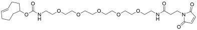 TCO-PEG5-amido maleimide structure