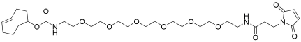 TCO-PEG6-amido maleimide structure